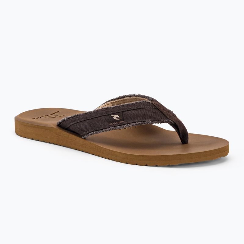 Infradito Rip Curl Reactor Open Toe da uomo, marrone/marrone