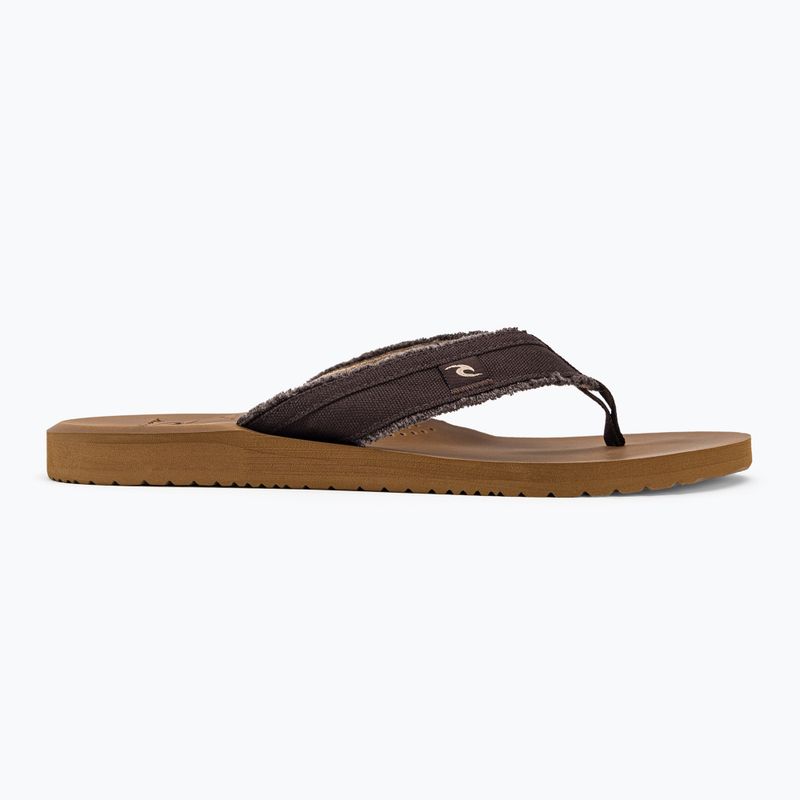 Infradito Rip Curl Reactor Open Toe da uomo, marrone/marrone 2