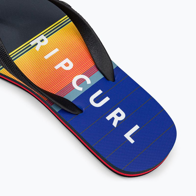 Infradito Rip Curl Breaker Open Toe da uomo nero/arancio 8