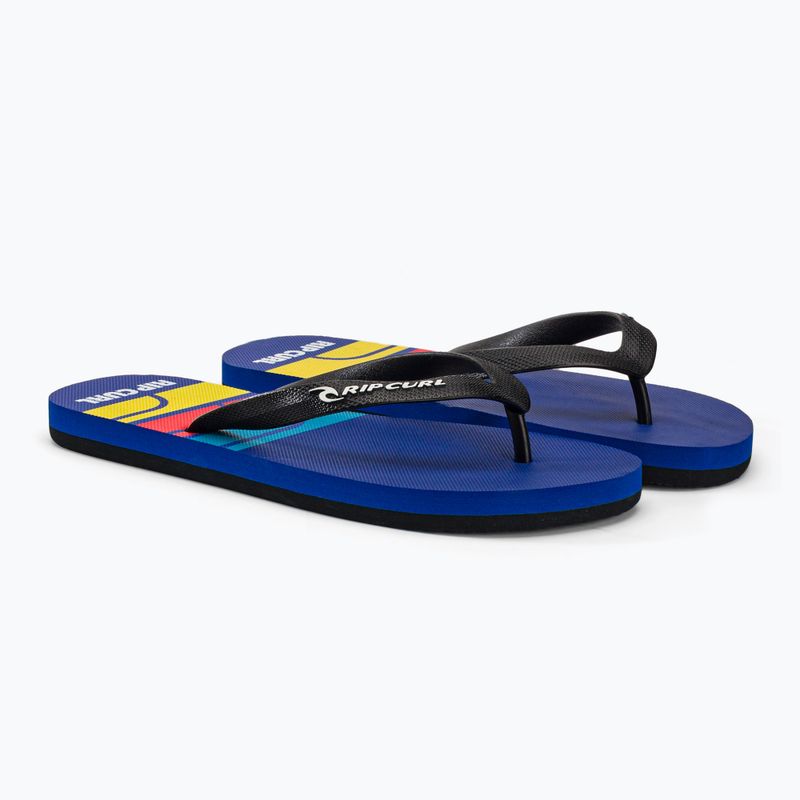 Infradito Rip Curl Surf Revival Logo Open Toe Uomo nero/blu 4