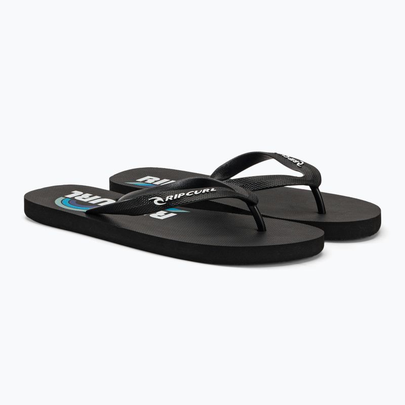 Infradito Rip Curl Surf Revival Logo Open Toe da uomo nero/grigio/blu 4