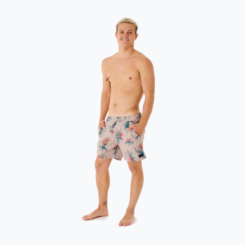 Pantaloncini da bagno Rip Curl Paradiso Volley da uomo taupe 2