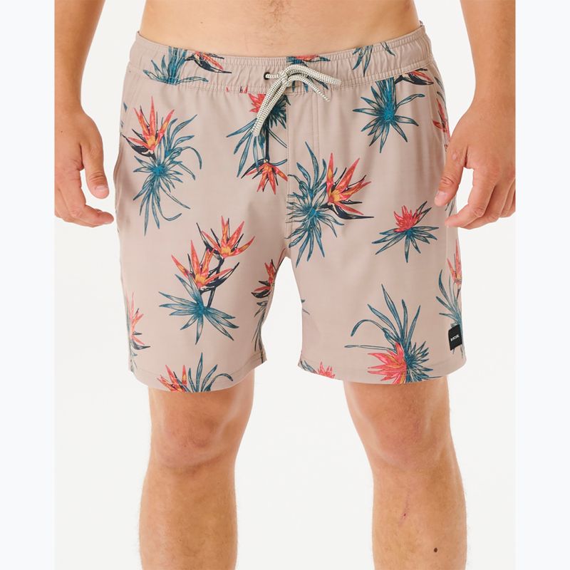 Pantaloncini da bagno Rip Curl Paradiso Volley da uomo taupe 4