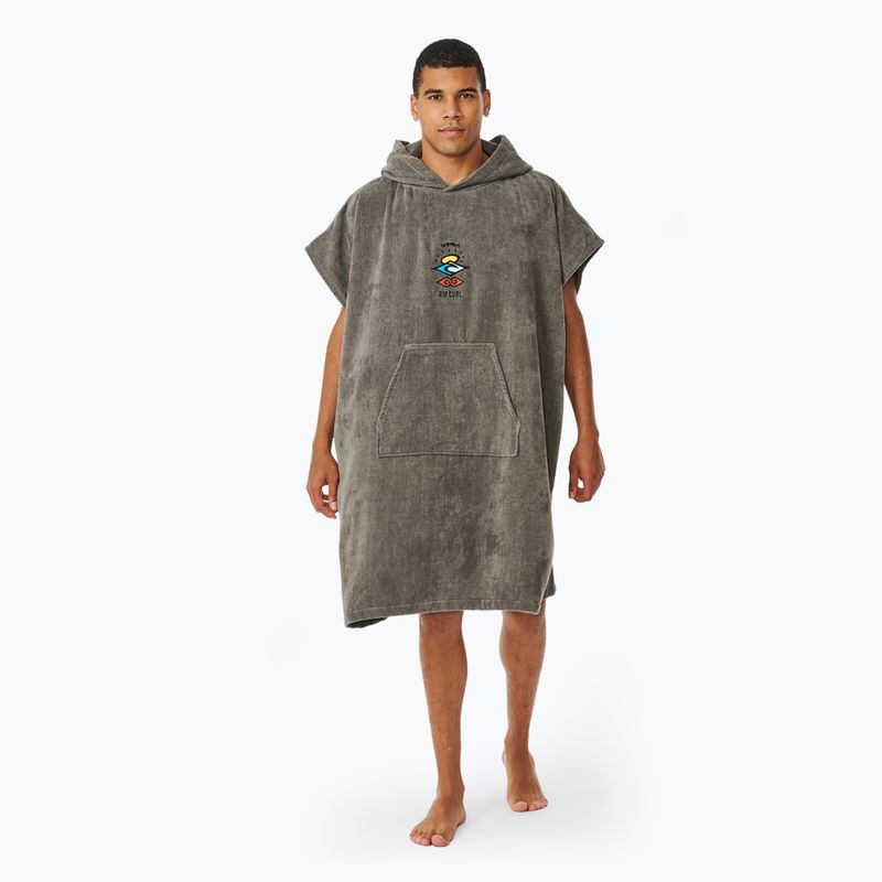 Poncho grigio con cappuccio Rip Curl Logo Uomo