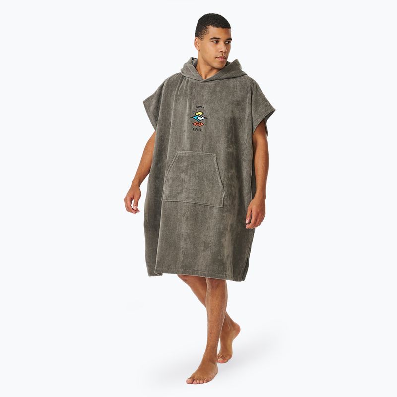 Poncho grigio con cappuccio Rip Curl Logo Uomo 2