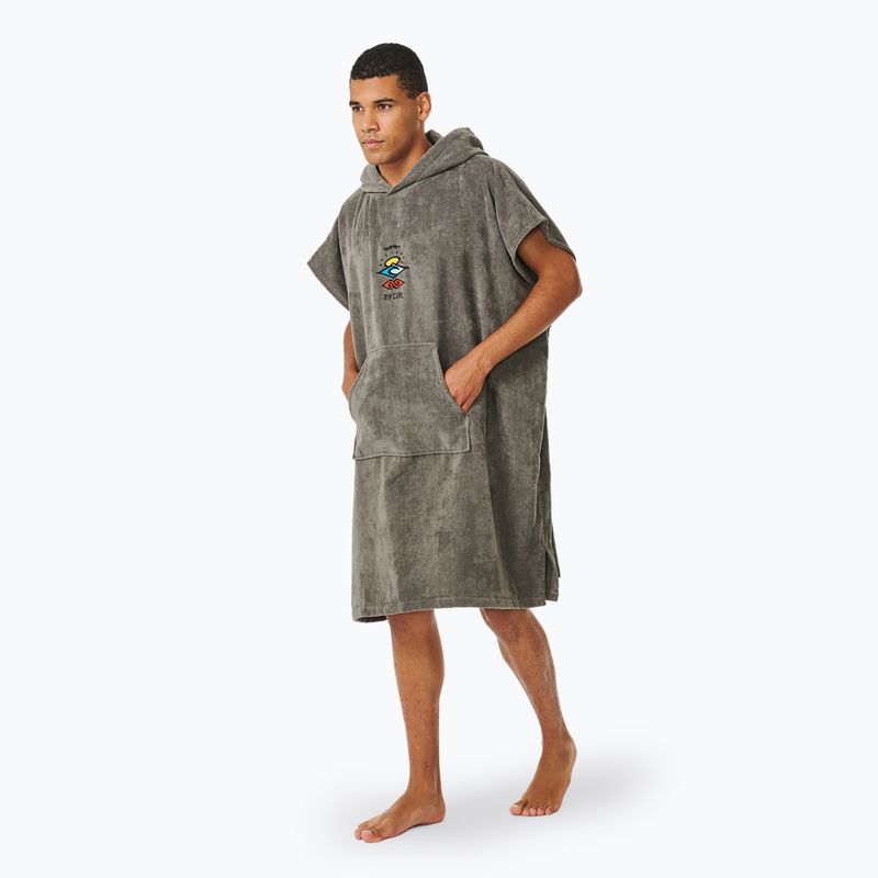 Poncho grigio con cappuccio Rip Curl Logo Uomo 4