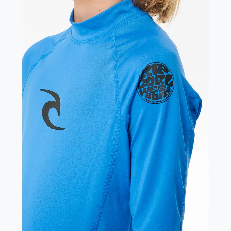 Camicia da bagno per bambini Rip Curl Lycra Brand Wave UPF blue gum 4