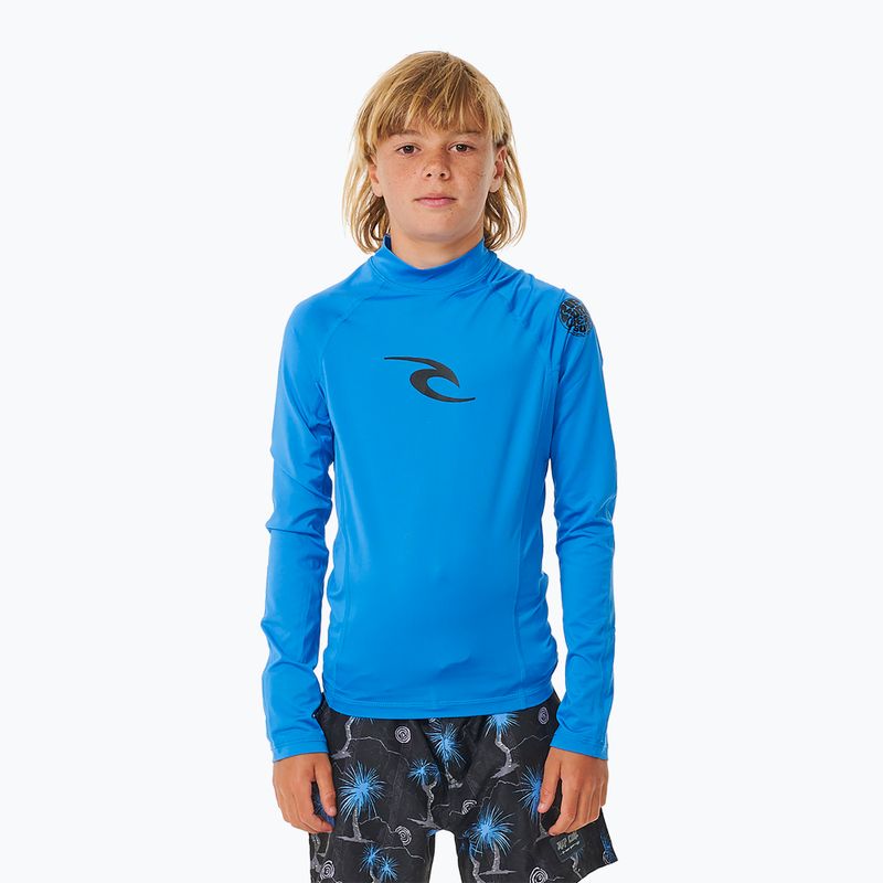 Rip Curl Lycra Brand Wave UPF blue gum manica lunga da nuoto per bambini