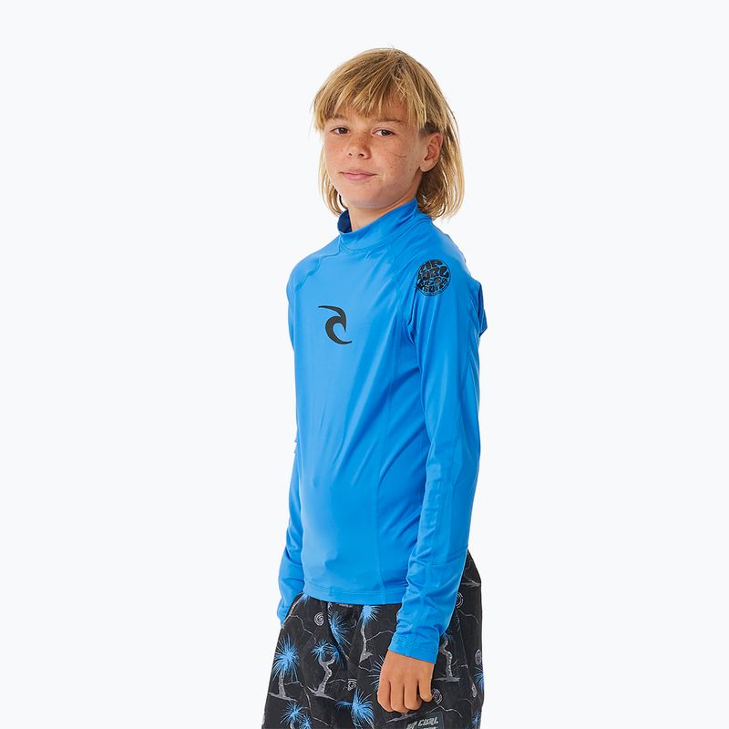 Rip Curl Lycra Brand Wave UPF blue gum manica lunga da nuoto per bambini 4