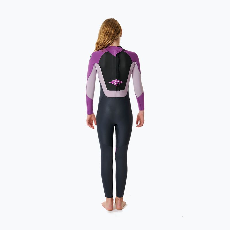 Muta da nuoto per bambini Rip Curl Omega 5/3mm Back Zip GB Jr purple 2