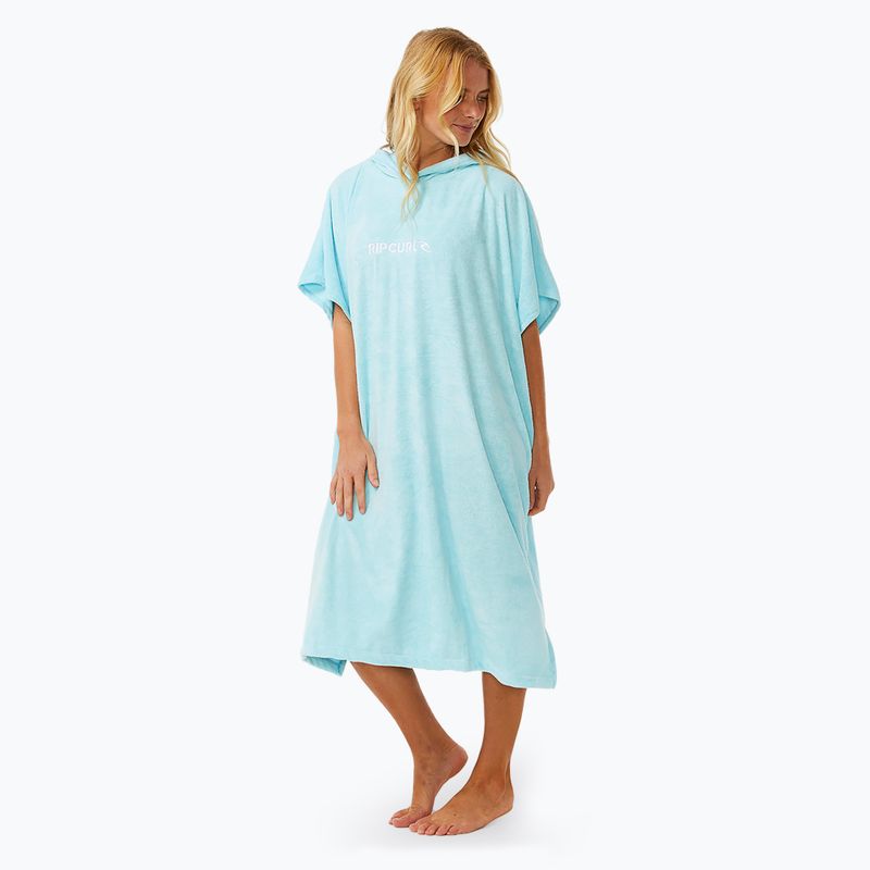 Rip Curl Classic Surf Poncho da donna con cappuccio blu cielo