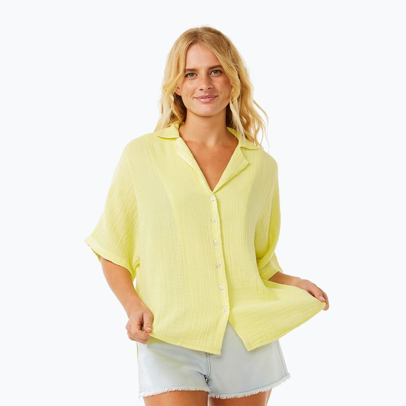 Camicia Rip Curl Premium Surf da donna di colore giallo brillante 4