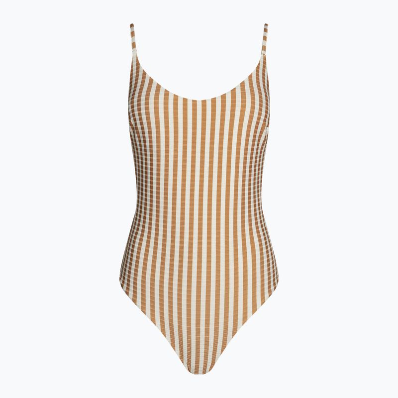 Costume intero Rip Curl Premium Cheeky marrone chiaro da donna