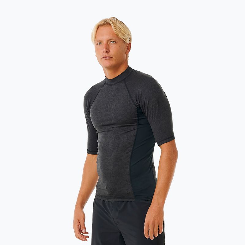 Camicia da bagno Rip Curl Dawn Patrol UPF Performance da uomo, nero marino 4