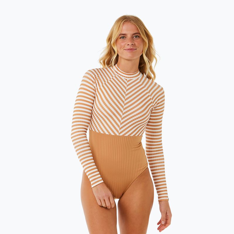 Costume intero donna Rip Curl Premium Surf LS Surf marrone chiaro 7