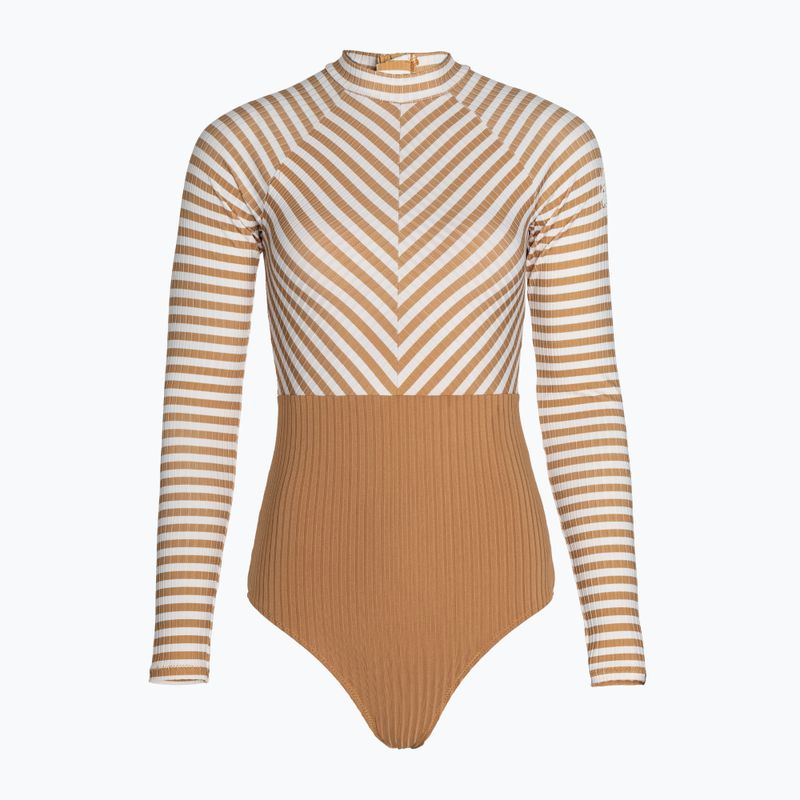 Costume intero donna Rip Curl Premium Surf LS Surf marrone chiaro