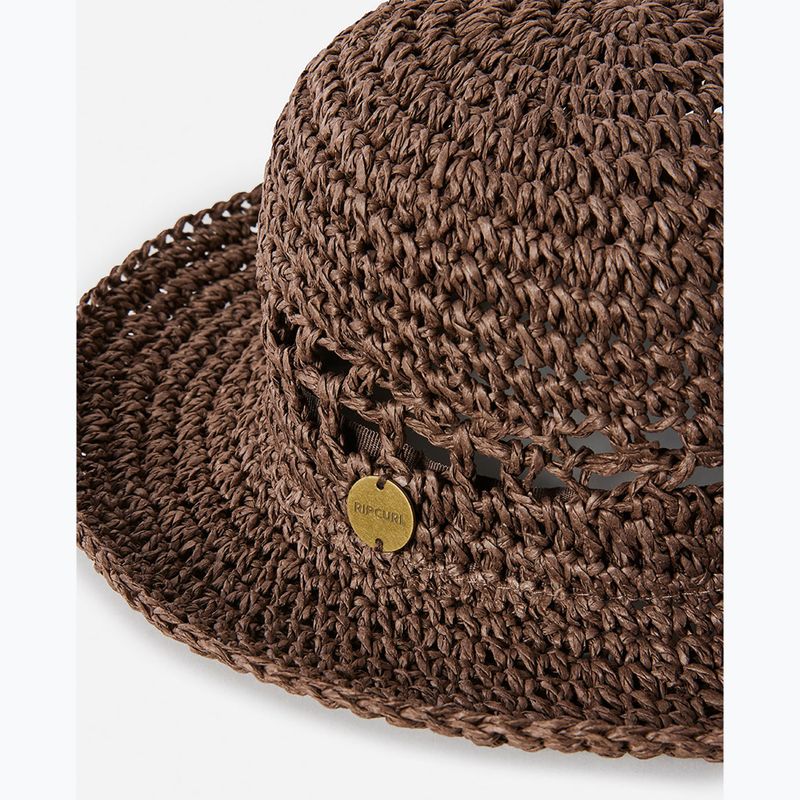 Cappello Rip Curl Essentials Crochet Bucket donna marrone 3