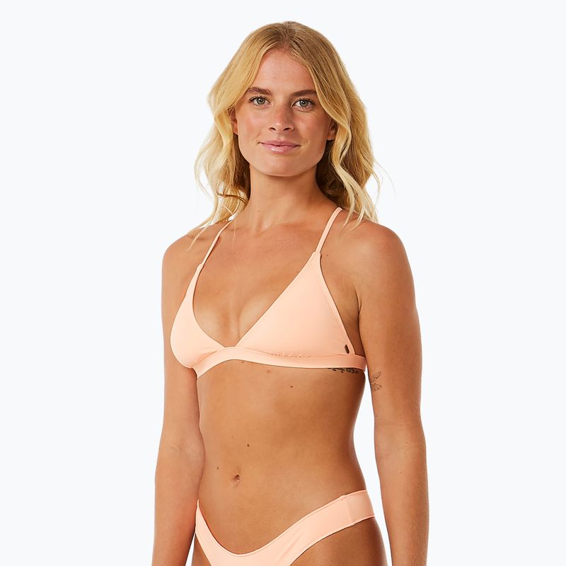 Rip Curl Classic Surf Xback Tri top del costume da bagno color pesca brillante 4