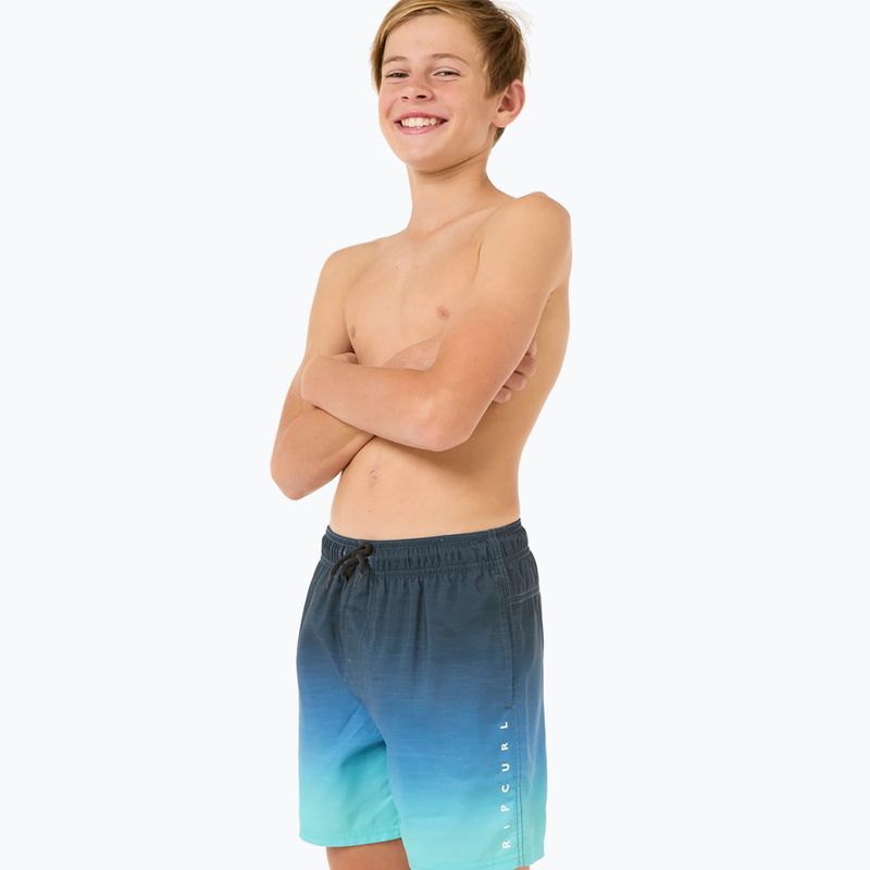 Pantaloncini da bagno Rip Curl Fade Volley per bambini, vintage navy 4