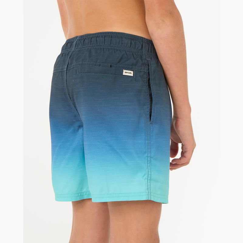 Pantaloncini da bagno Rip Curl Fade Volley per bambini, vintage navy 7
