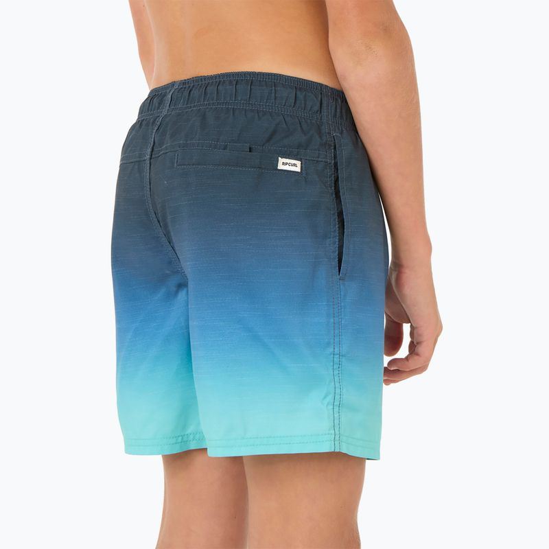 Pantaloncini da bagno Rip Curl Fade Volley per bambini, vintage navy 4