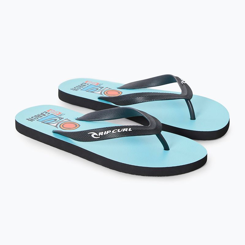 Infradito Rip Curl Foamies Bloom Open Toe da uomo blu chiaro 8