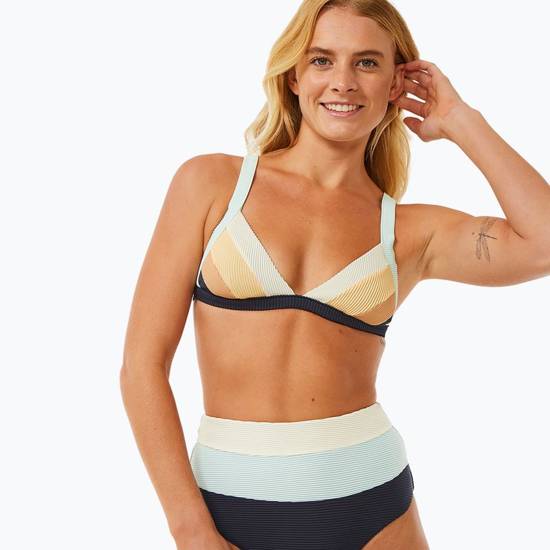 Top da bagno Rip Curl Block Party Spliced Fixed Tri navy 5