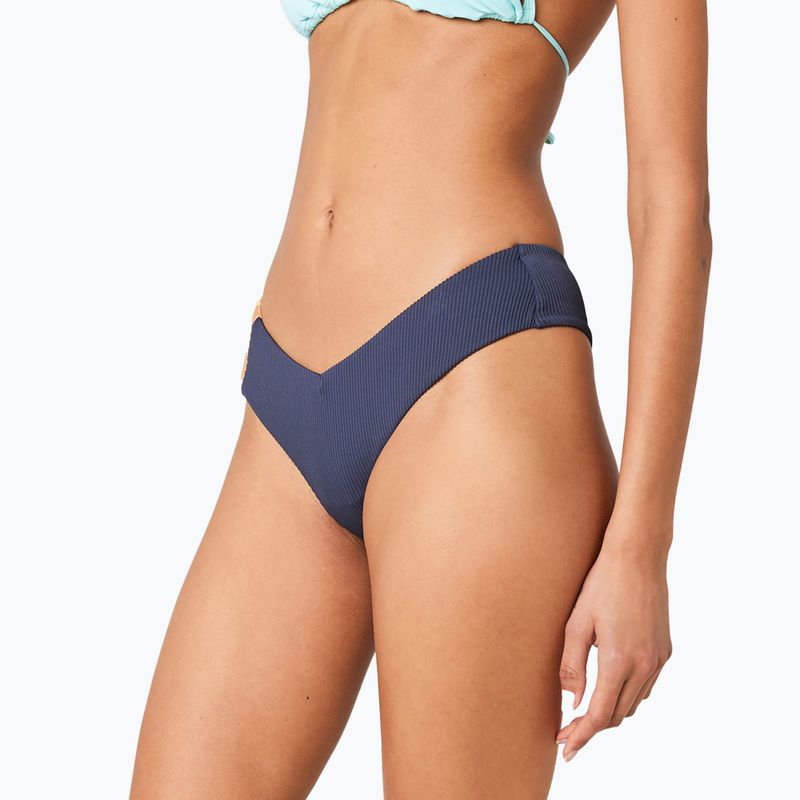 Rip Curl Block Party Hi Leg Skimpy Swimsuit Bottoms navy 7