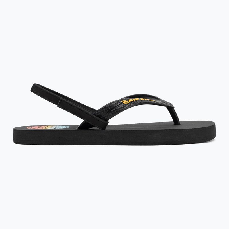 Infradito Rip Curl Wetty Fade Bloom lavato nero per bambini 2