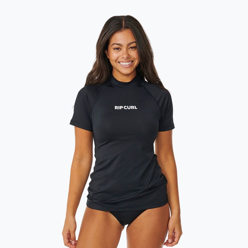 Camicia da bagno Rip Curl Classic Surf UPF Rashguard donna nero