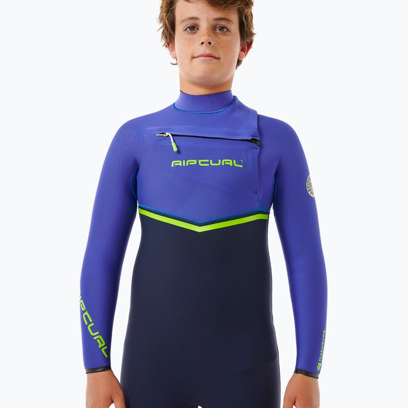 Rip Curl Flashbomb 3/2 mm Chest Zip wild berry schiuma da nuoto per bambini 4