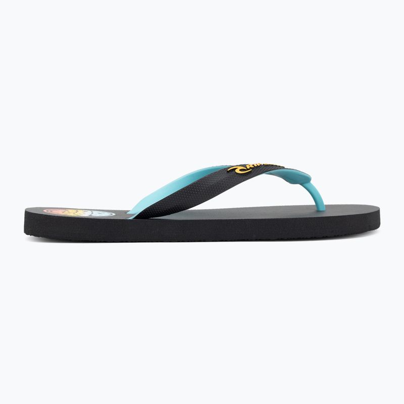 Infradito Rip Curl Wetty Fade Bloom lavato nero da uomo 2