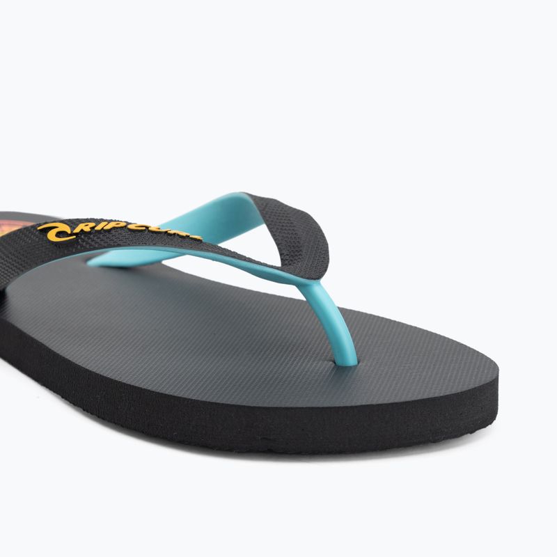 Infradito Rip Curl Wetty Fade Bloom lavato nero da uomo 7