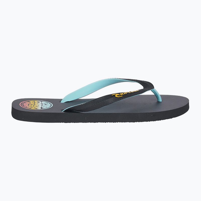 Infradito Rip Curl Wetty Fade Bloom lavato nero da uomo