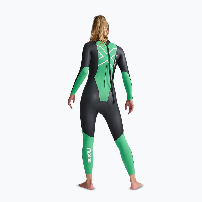 Muta da triathlon da donna 2XU Propel Openwater black/bright green 4
