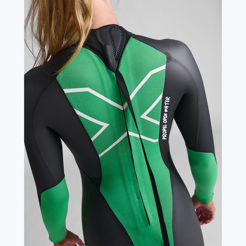 Muta da triathlon da donna 2XU Propel Openwater black/bright green 7