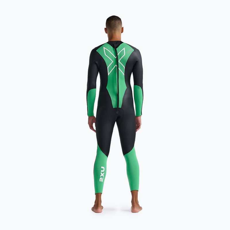 Muta da triathlon 2XU Propel Openwater da uomo nero/verde brillante 2