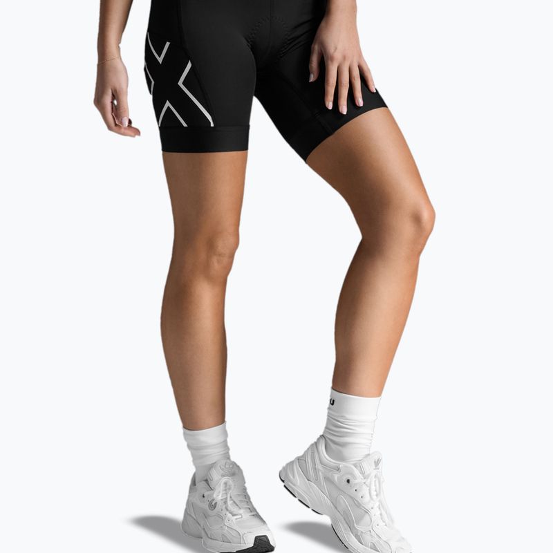 Pantaloncini da triathlon da donna 2XU Core Tri 6" nero/bianco 7