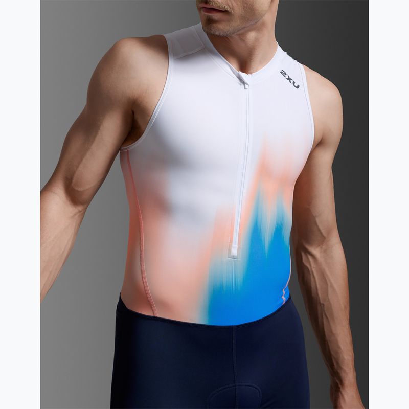 Body da triathlon da uomo 2XU Core nebula blaze/midnight 5