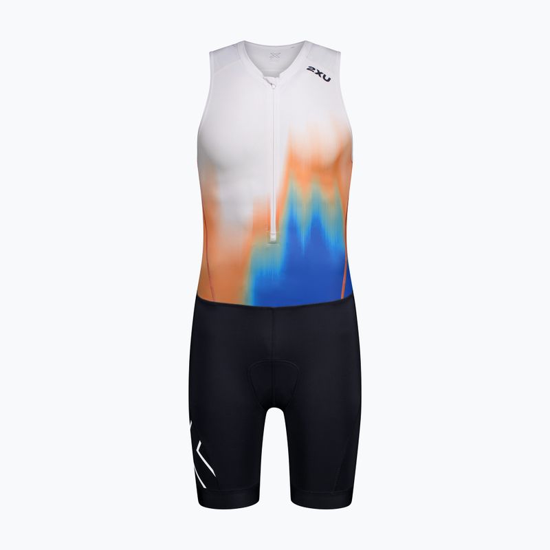 Body da triathlon da uomo 2XU Core nebula blaze/midnight 7