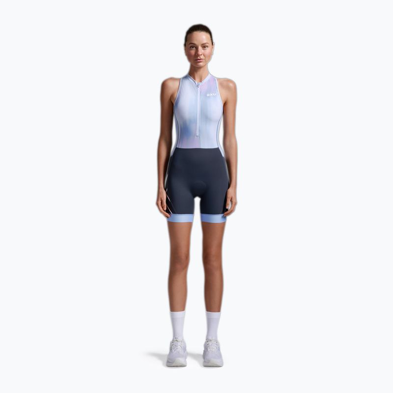 Body da triathlon da donna 2XU Core hydrangea/india ink 2