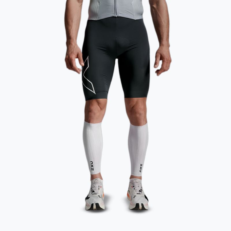 Fasce aerodinamiche 2XU Light Speed Aero Calf Guards white/black 5