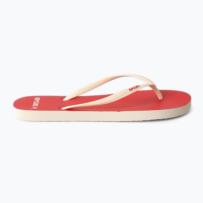 Infradito da donna Rip Curl Bondi Bloom rosso ibisco 8