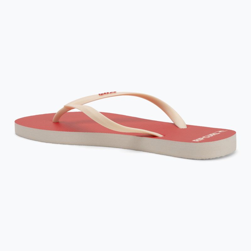 Infradito da donna Rip Curl Bondi Bloom rosso ibisco 3