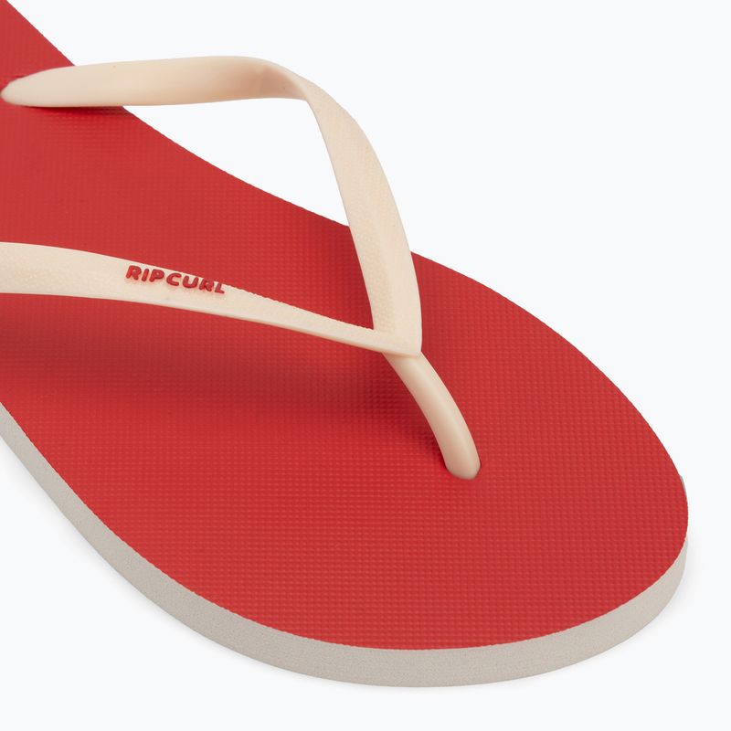 Infradito da donna Rip Curl Bondi Bloom rosso ibisco 7