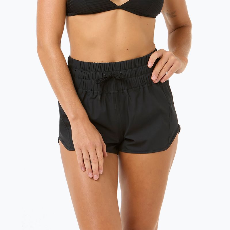 Pantaloncini da bagno Rip Curl High Waist Retro Volley 3" da donna, nero 5