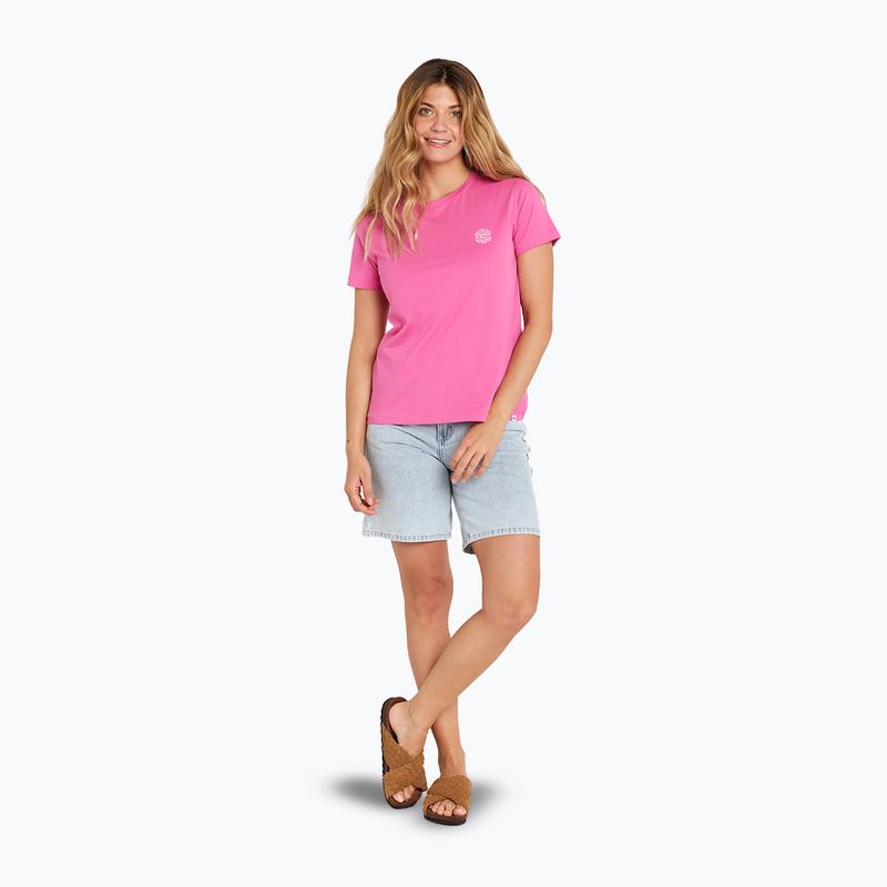 Maglietta Rip Curl Re-Entry Crew donna rosa caldo 2