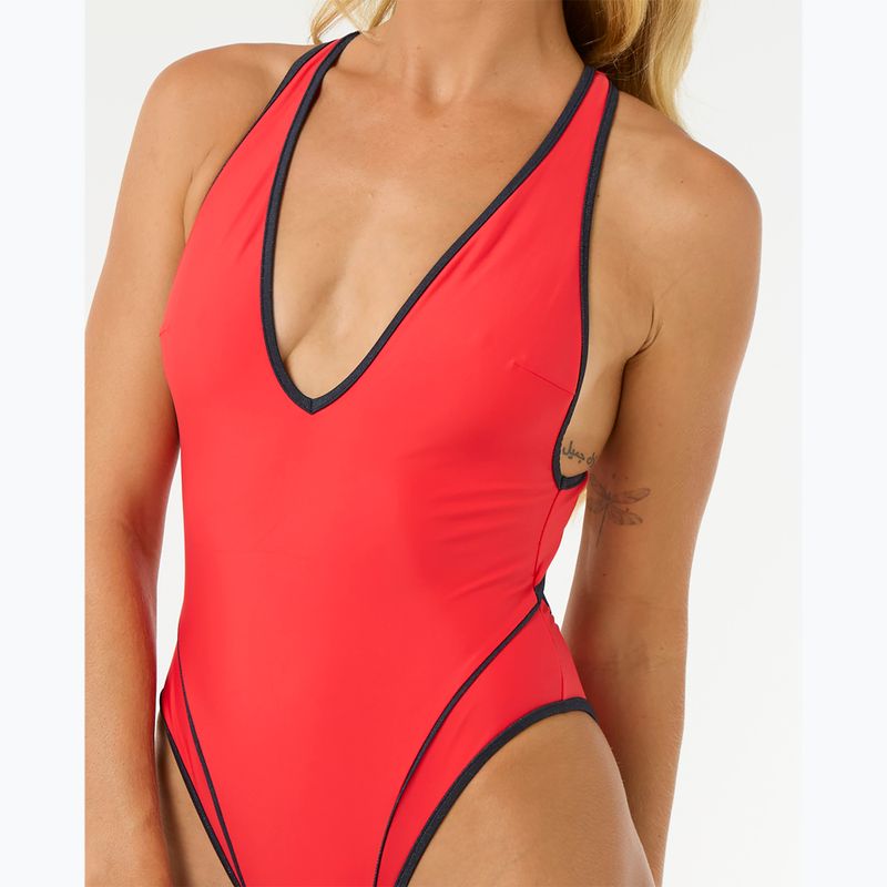 Costumi da bagno donna Rip Curl Mahot One Piece High Leg rosso 5