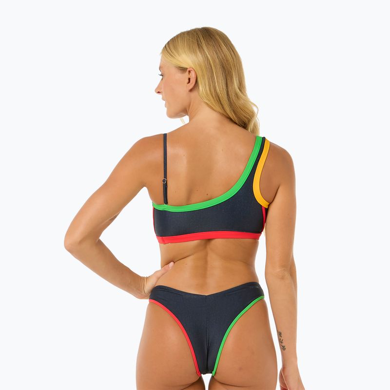 Rip Curl Gigi One Shoulder, top del costume da bagno in denim scuro 3