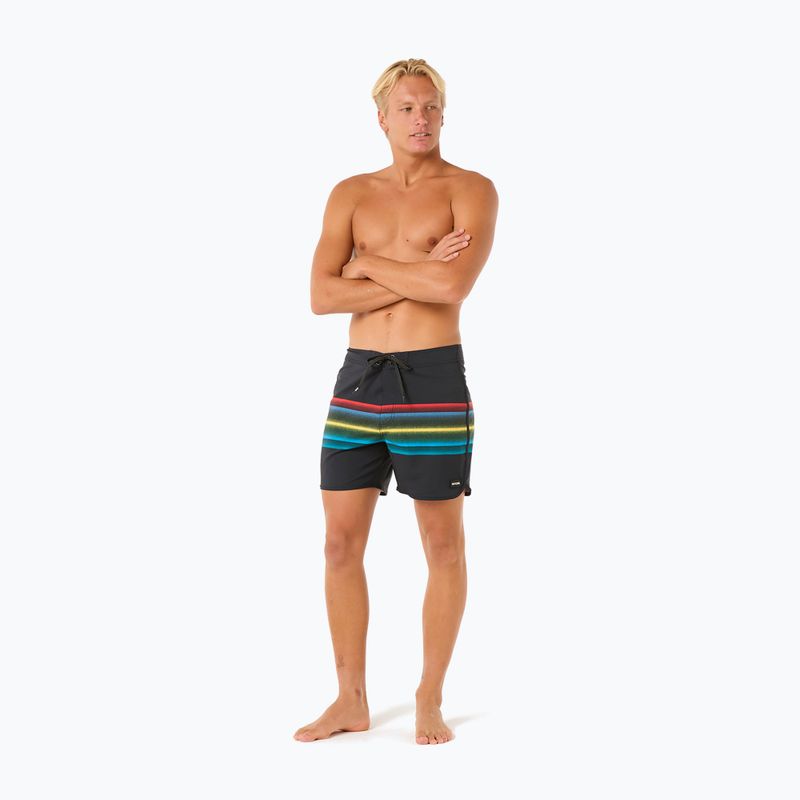 Pantaloncini da bagno Rip Curl Mirage Retro Mumma da uomo, nero 2